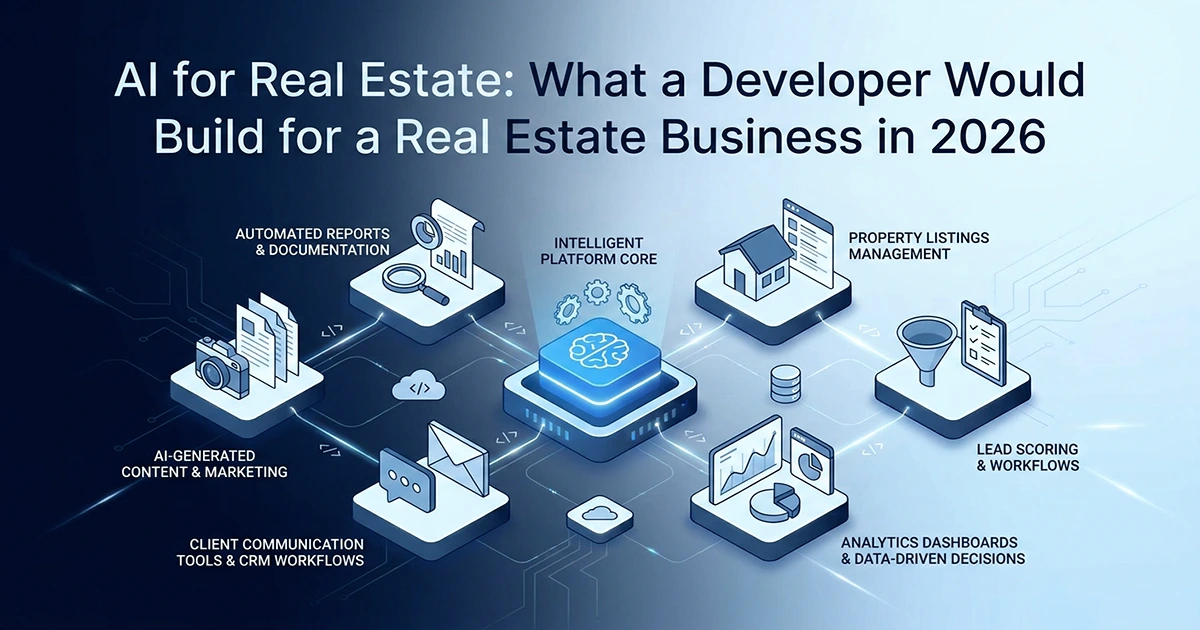 AI for Real Estate: What a Developer Would Build for a Real Estate Business in 2026