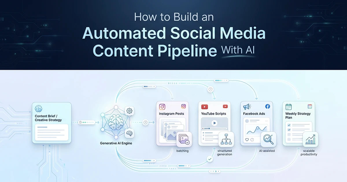 How to Build an Automated Social Media Content Pipeline With AI (Creator Economy)