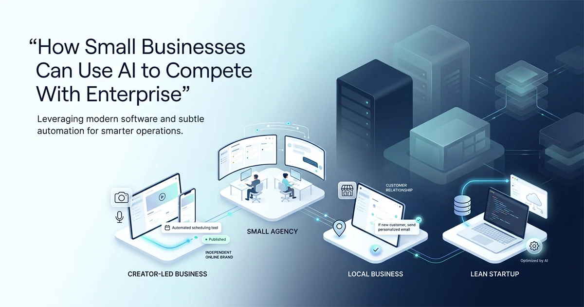 How Small Businesses Can Use AI to Compete With Enterprise (Without the Enterprise Budget)